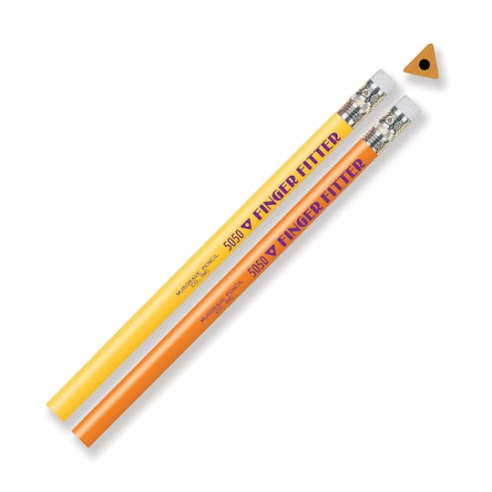 Jumbo Size Finger Fitter Pencils, 12 Per Pack, 6 Pack